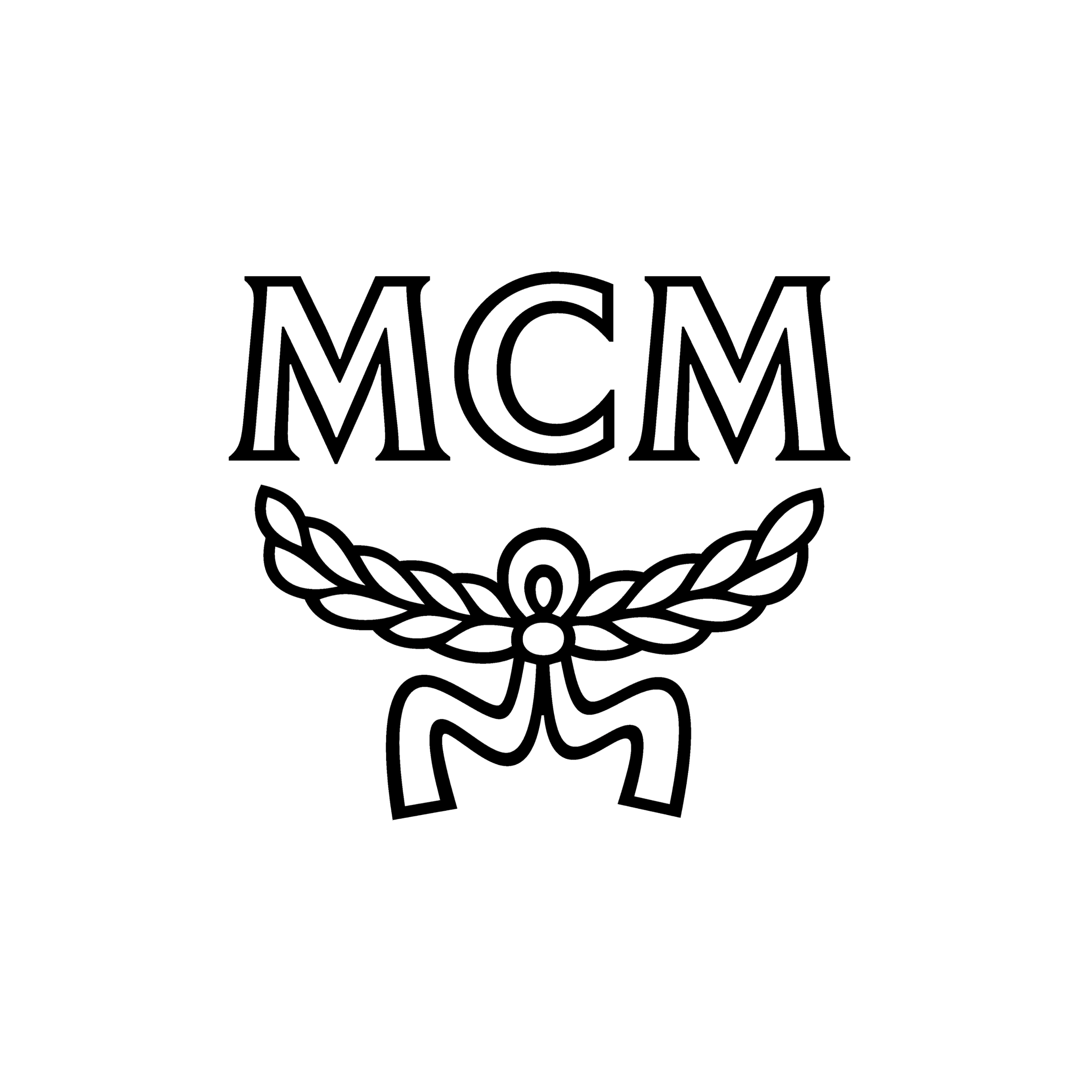 MCM luxury fashion and leather goods brand logo