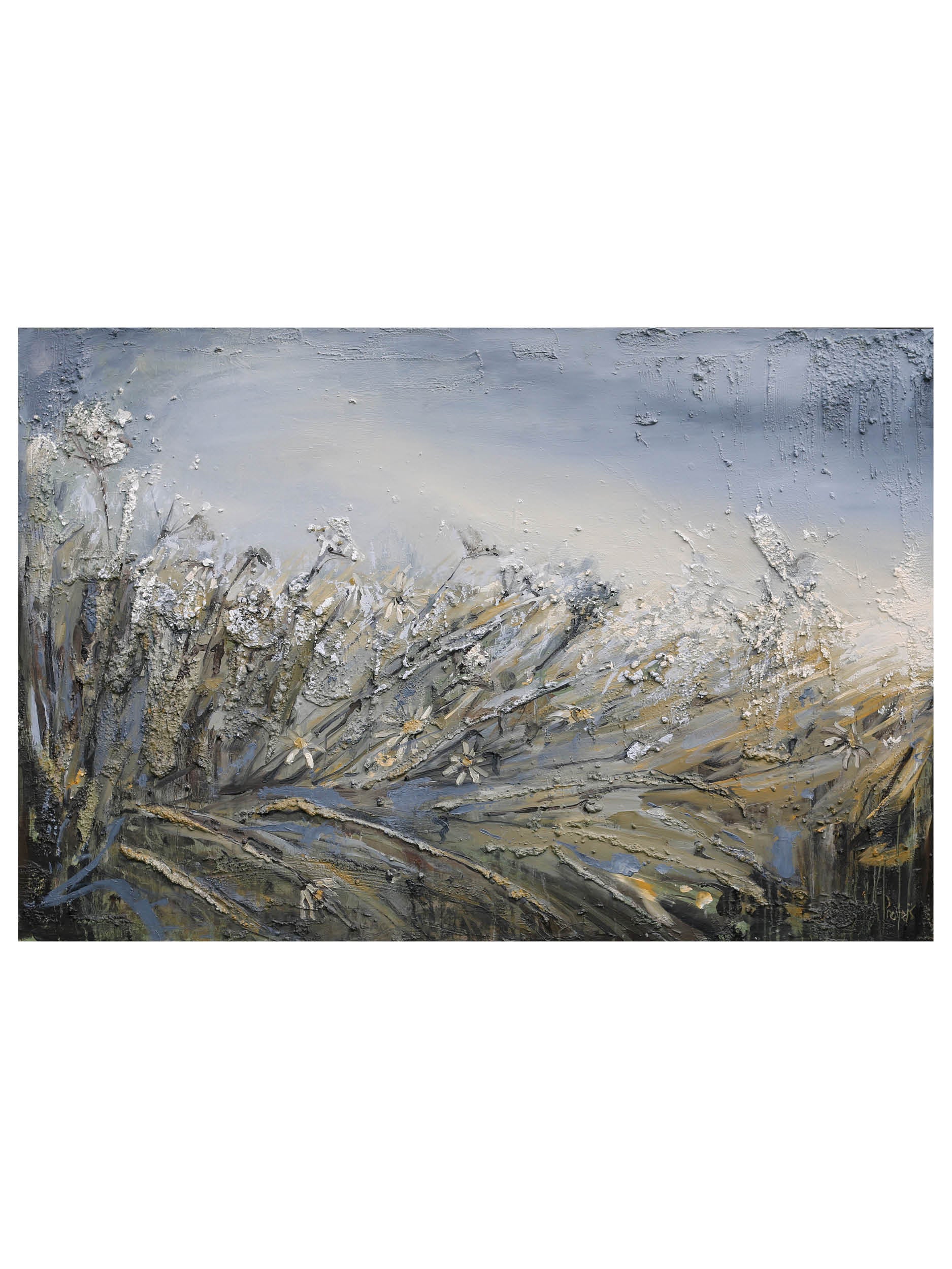 Kent Meadows 01, Different Fields, Artist Aivis Provejs, Abstract, Grey