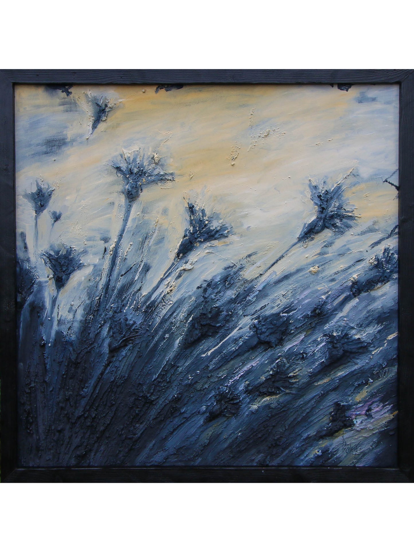 Centaurea cyanus, Oil Painting, Textured Panel, Home Decor, Classic Art, Fine Art, Provejs London, Aivis Provejs, Art, Painting