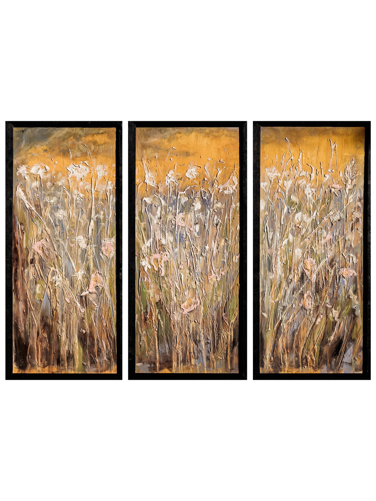 Oil Painting, Textured Panel, Home Decor, Classic Art, Fine Art, Provejs London, Aivis Provejs, Art, Painting, yellow, flowers