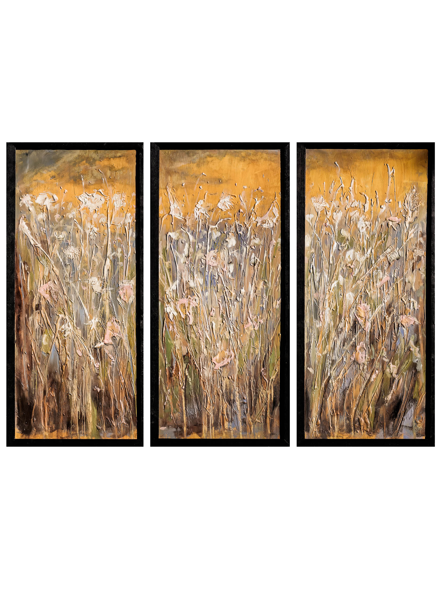 Oil Painting, Textured Panel, Home Decor, Classic Art, Fine Art, Provejs London, Aivis Provejs, Art, Painting, yellow, flowers