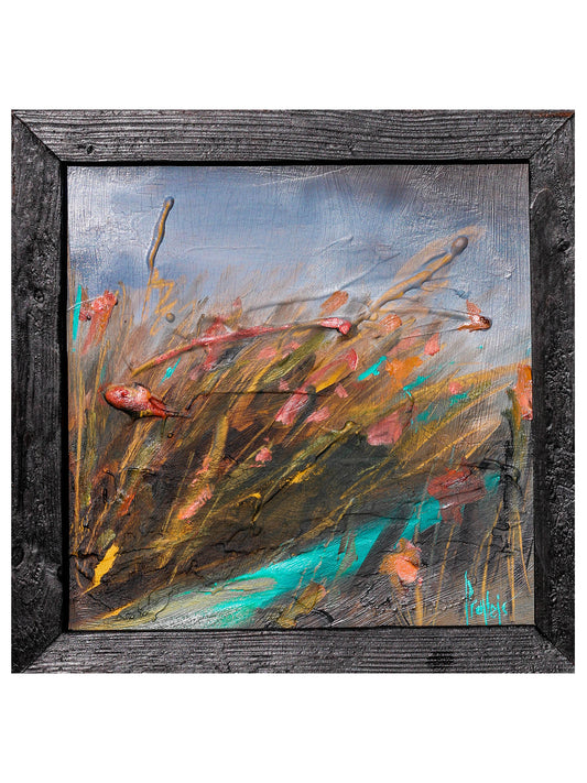 Oil Painting, Textured Panel, Home Decor, Classic Art, Fine Art, Provejs London, Aivis Provejs, Art, Painting, Flowers, Field, Nature